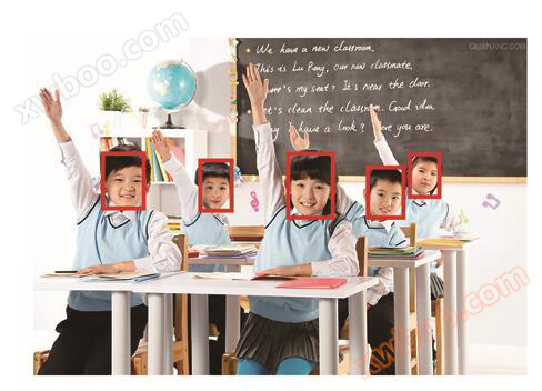 录播人脸自动定位示例图片